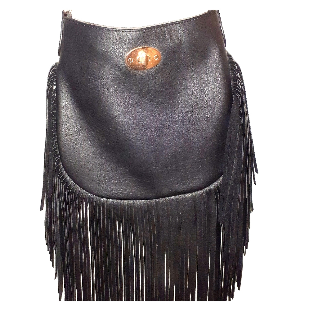 Beautiful Boutique leather Fringe crossbody